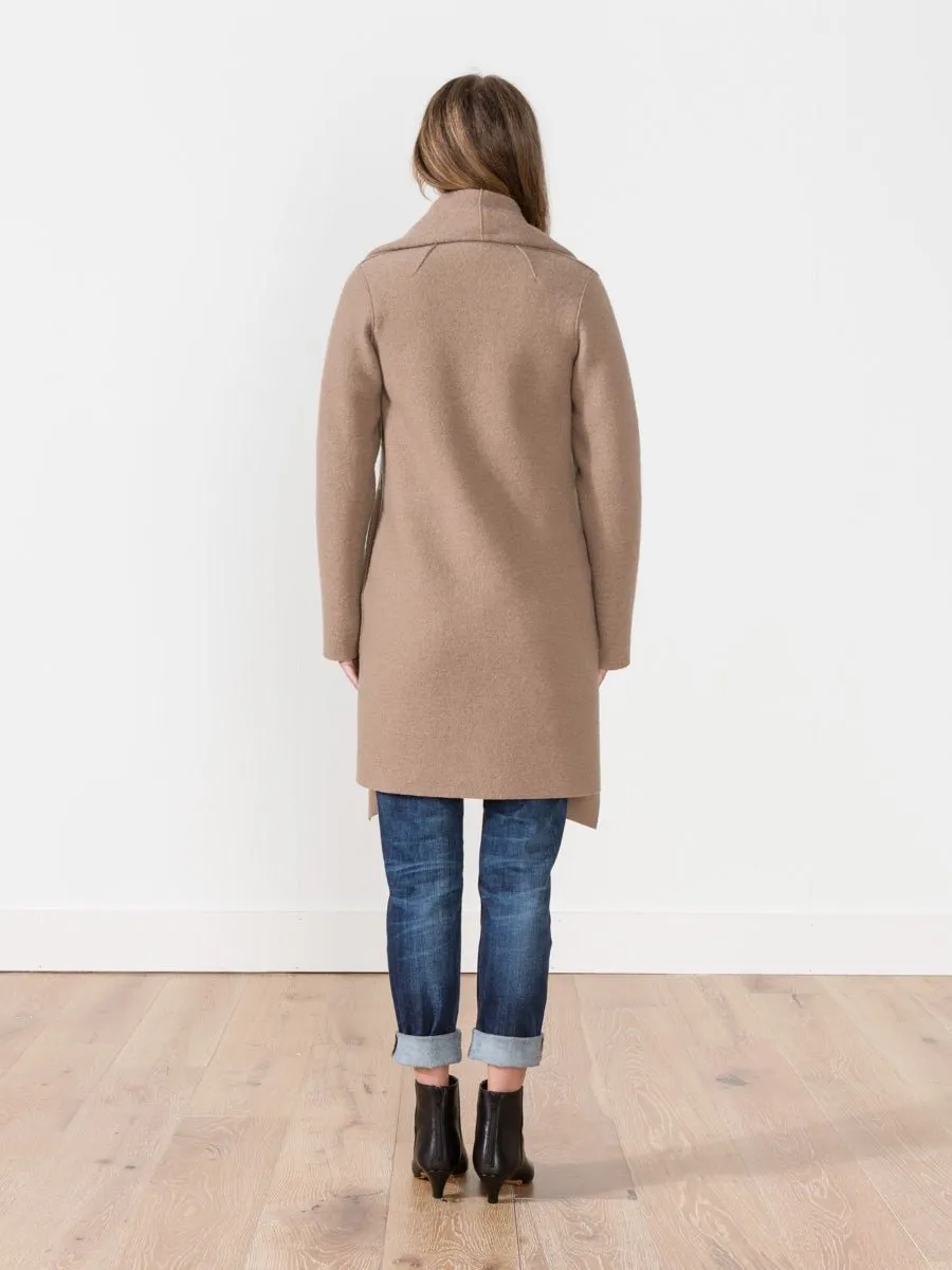 blanket coat - camel