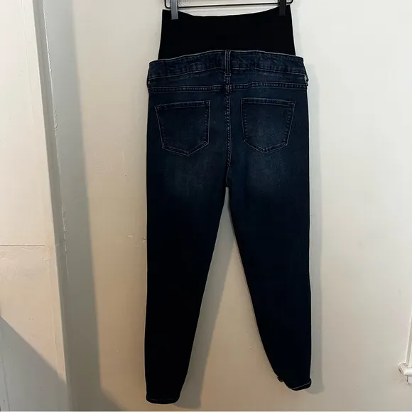 BLANQI DENIM- Maternity Belly Support Skinny Jeans Postpartum Medium Wash