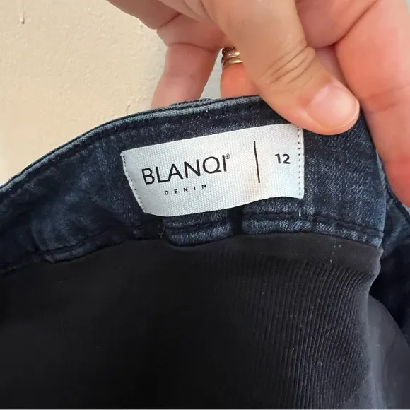 BLANQI DENIM- Maternity Belly Support Skinny Jeans Postpartum Medium Wash