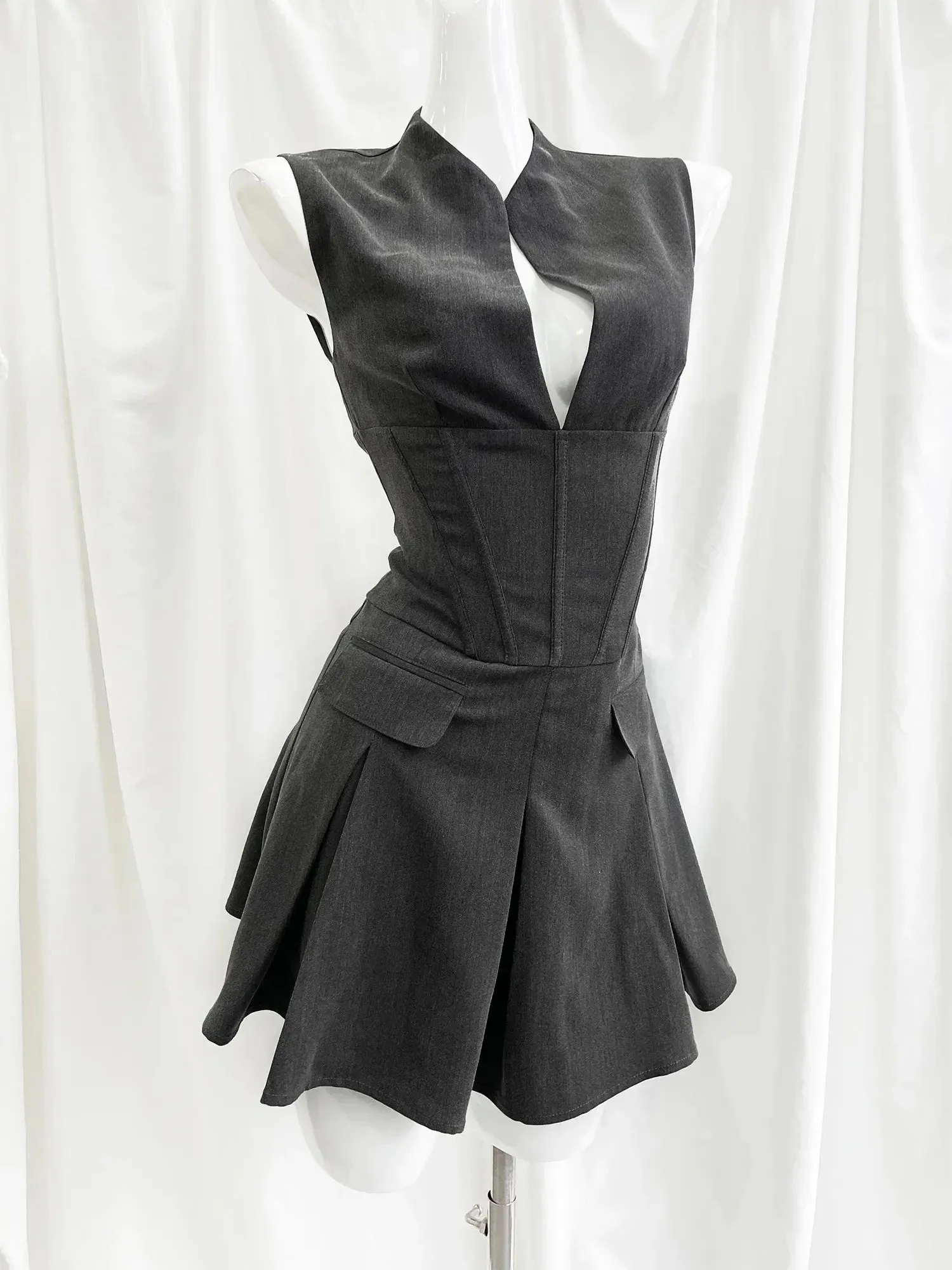 Blazer Dress Sleeveless Mini