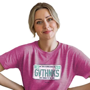 Blessed Girl Womens Boyfriend T-Shirt License Plate