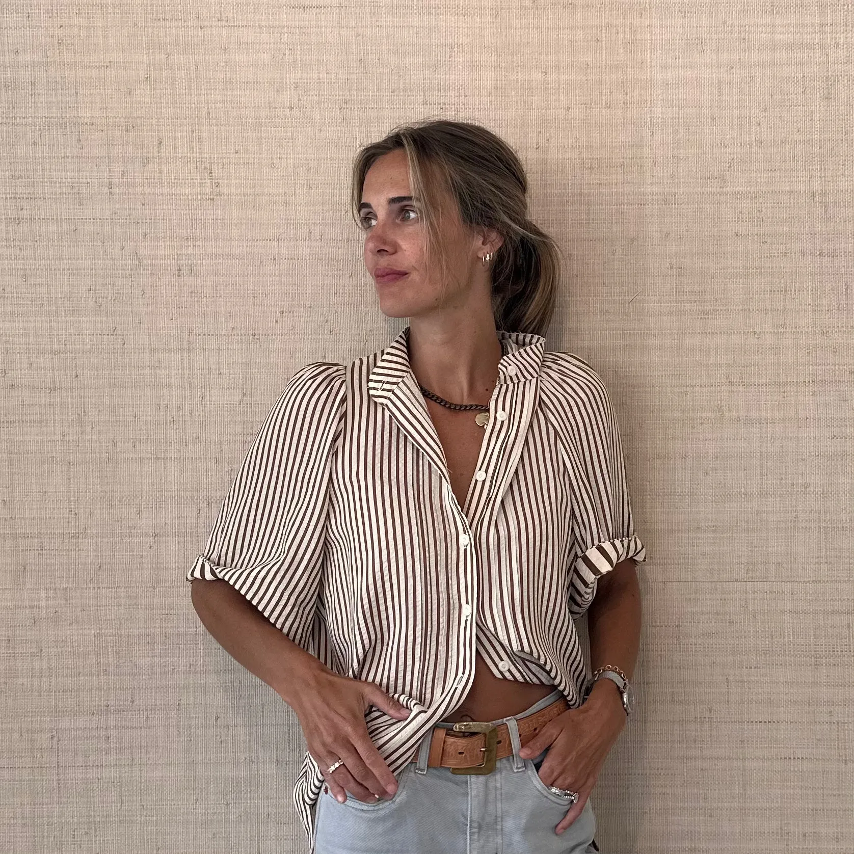 Blossom Top Cinnamon Stripe