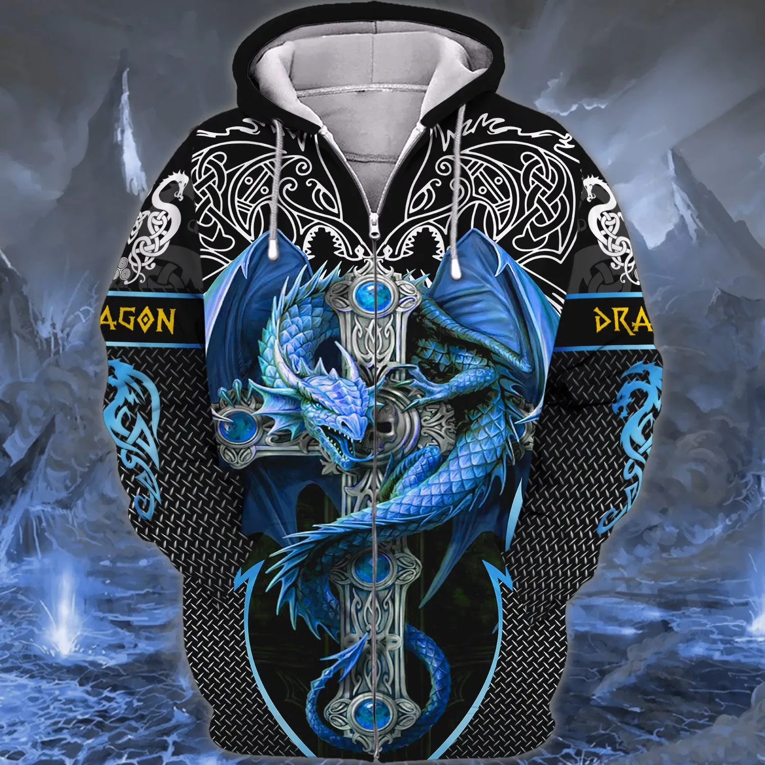 Blue Dragon Tattoo 3D Full Print Shirts