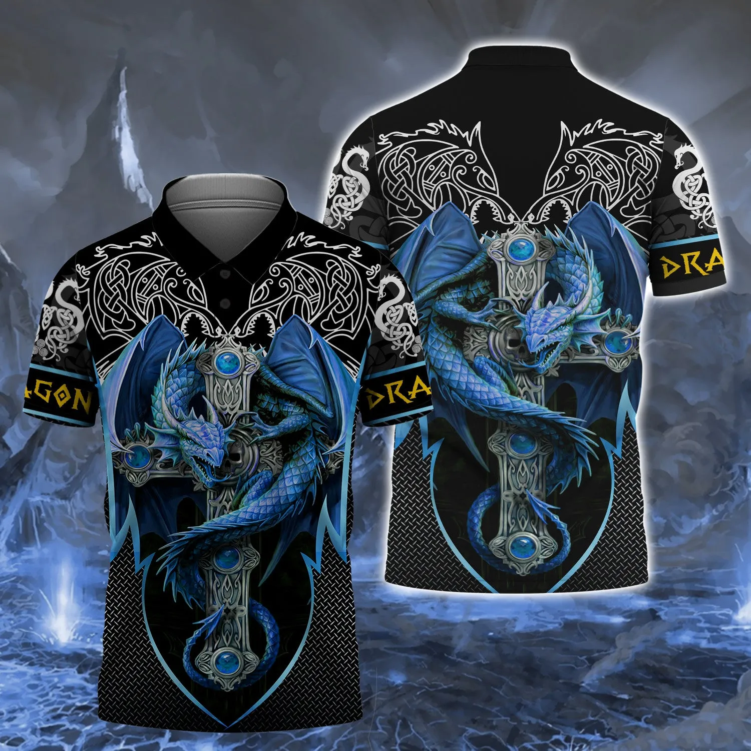 Blue Dragon Tattoo 3D Full Print Shirts