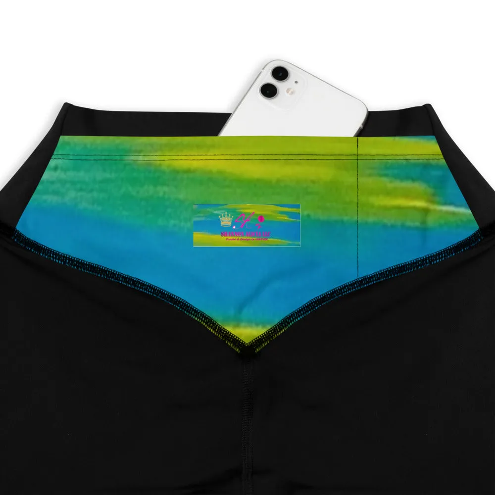 Blue Wave 2 Sports Leggings