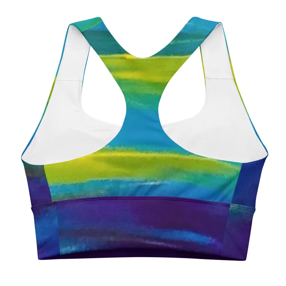Blue Wave Longline sports bra