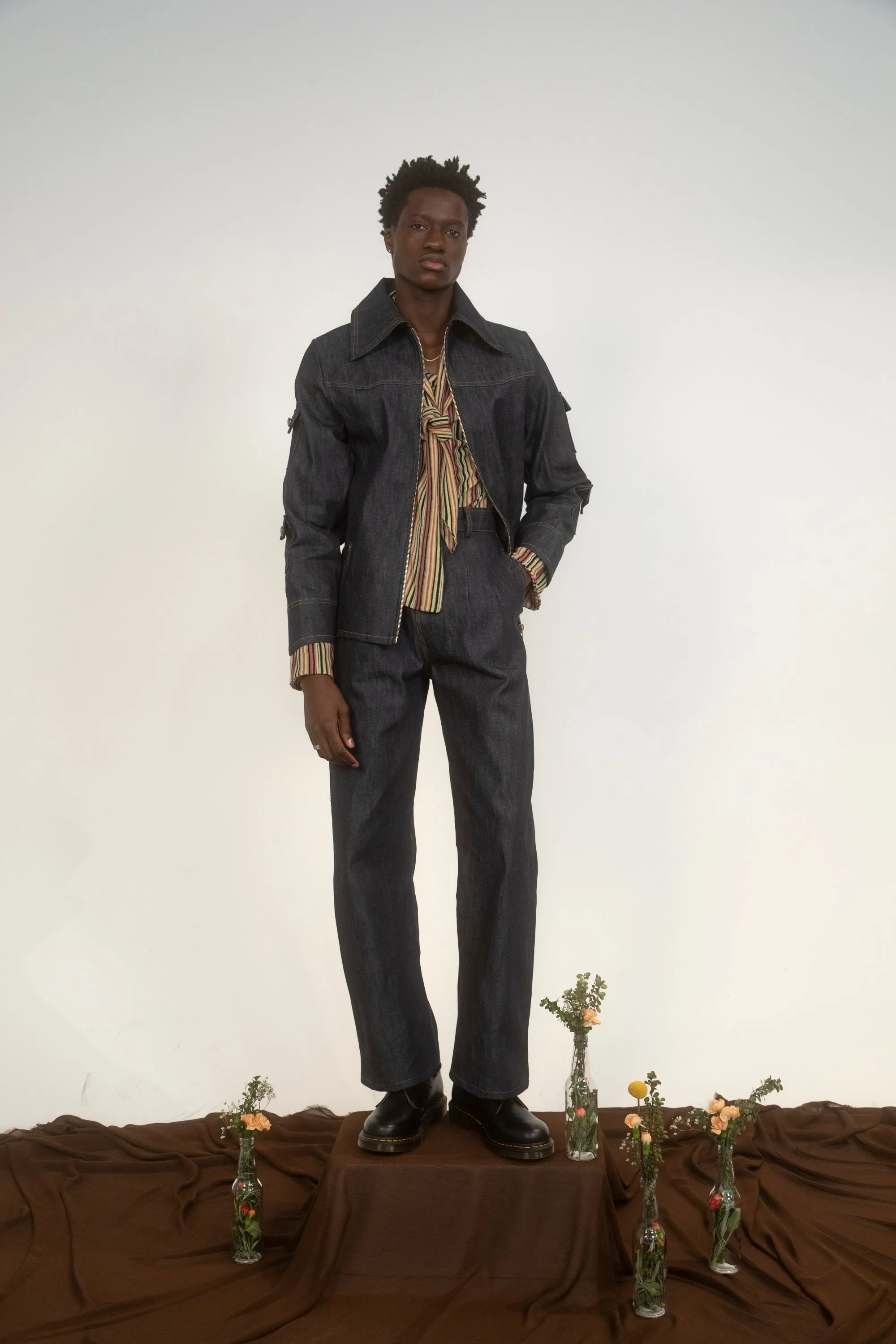 Blues Man Lumber Jacket - Blue Denim-Pre-Order