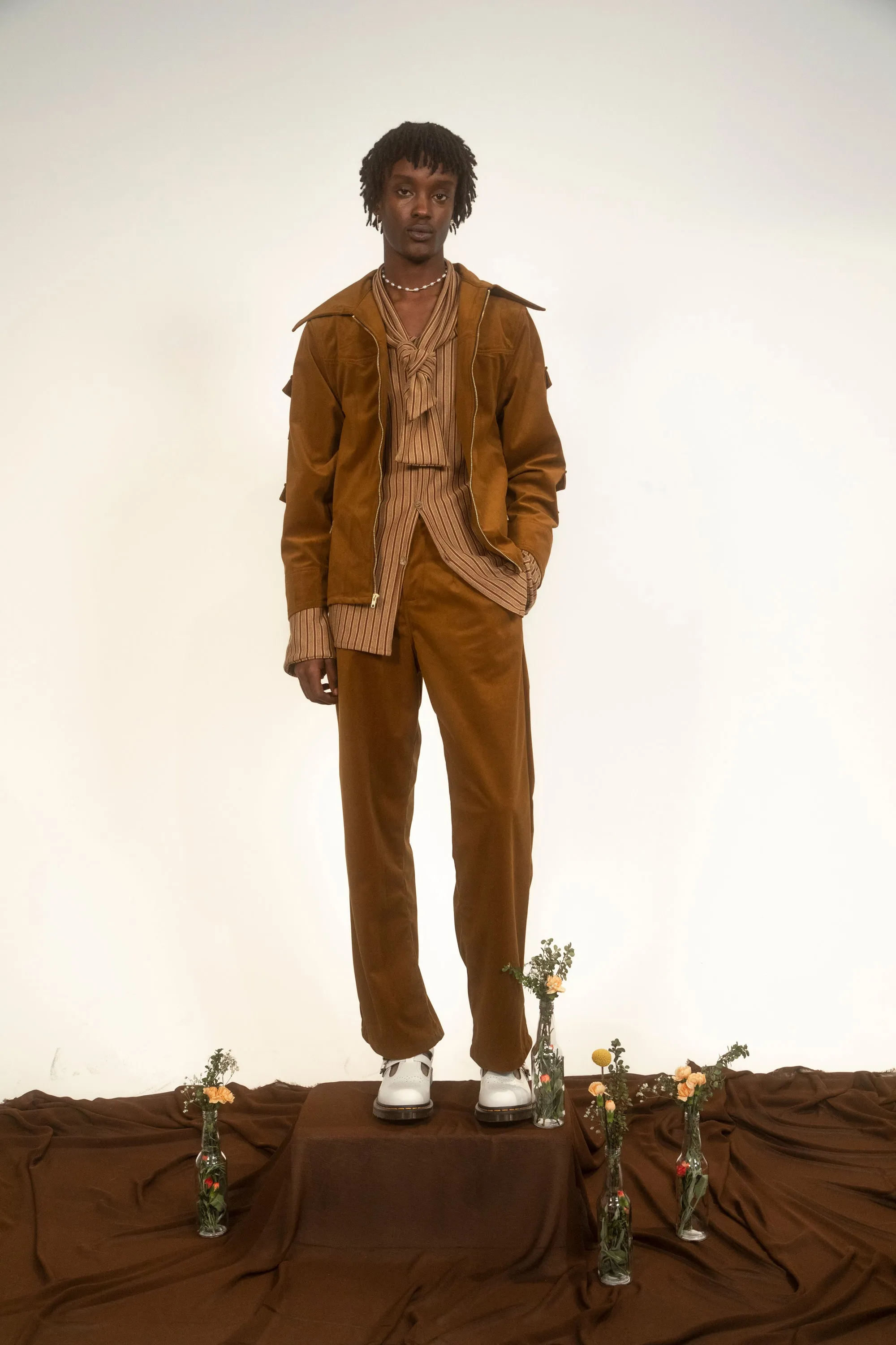 Blues Man Lumber Jacket - Brown Stretch Twill-Pre-Order