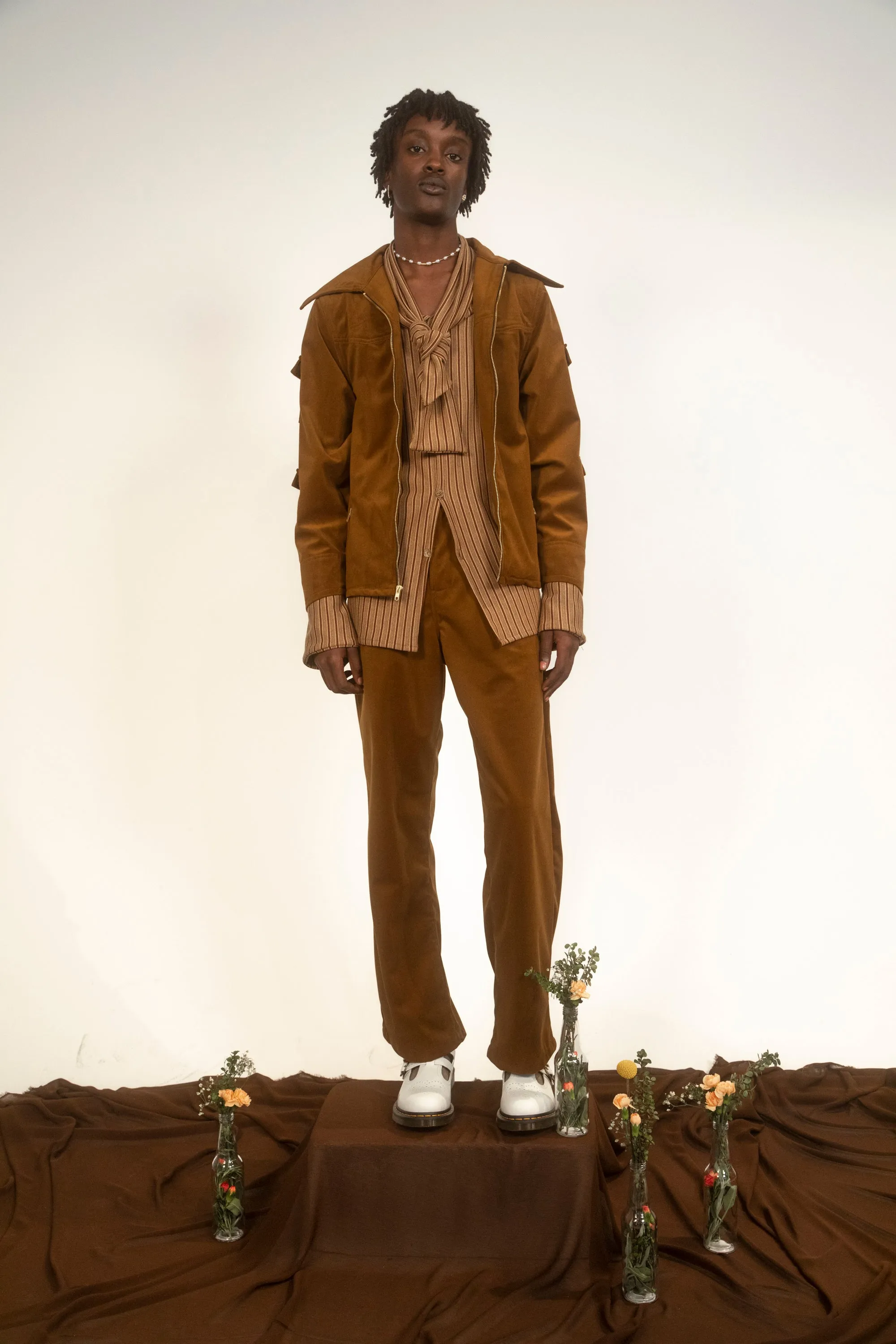 Blues Man Lumber Jacket - Brown Stretch Twill-Pre-Order
