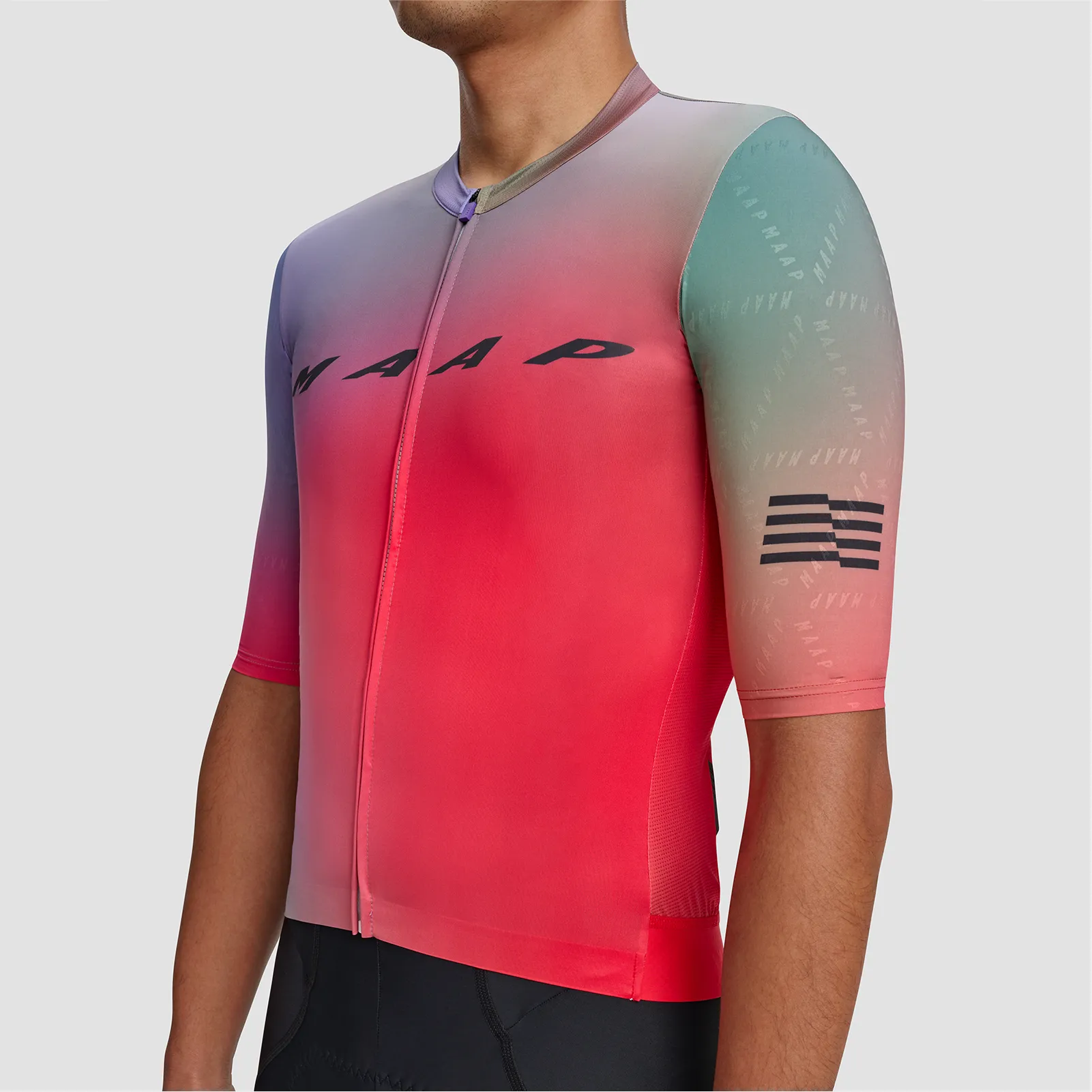 Blurred Out Pro Hex Jersey 2.0 Red Mix