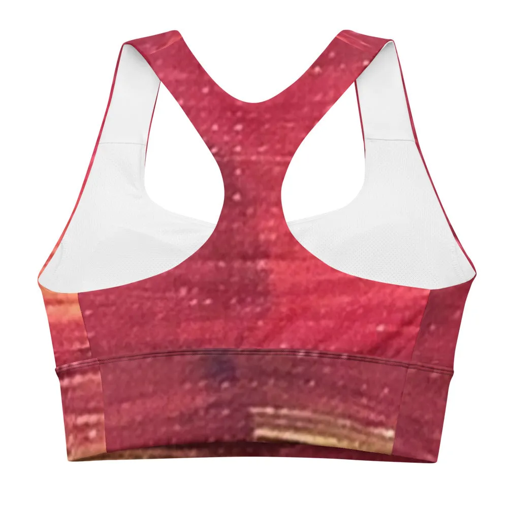 Blush Longline sports bra