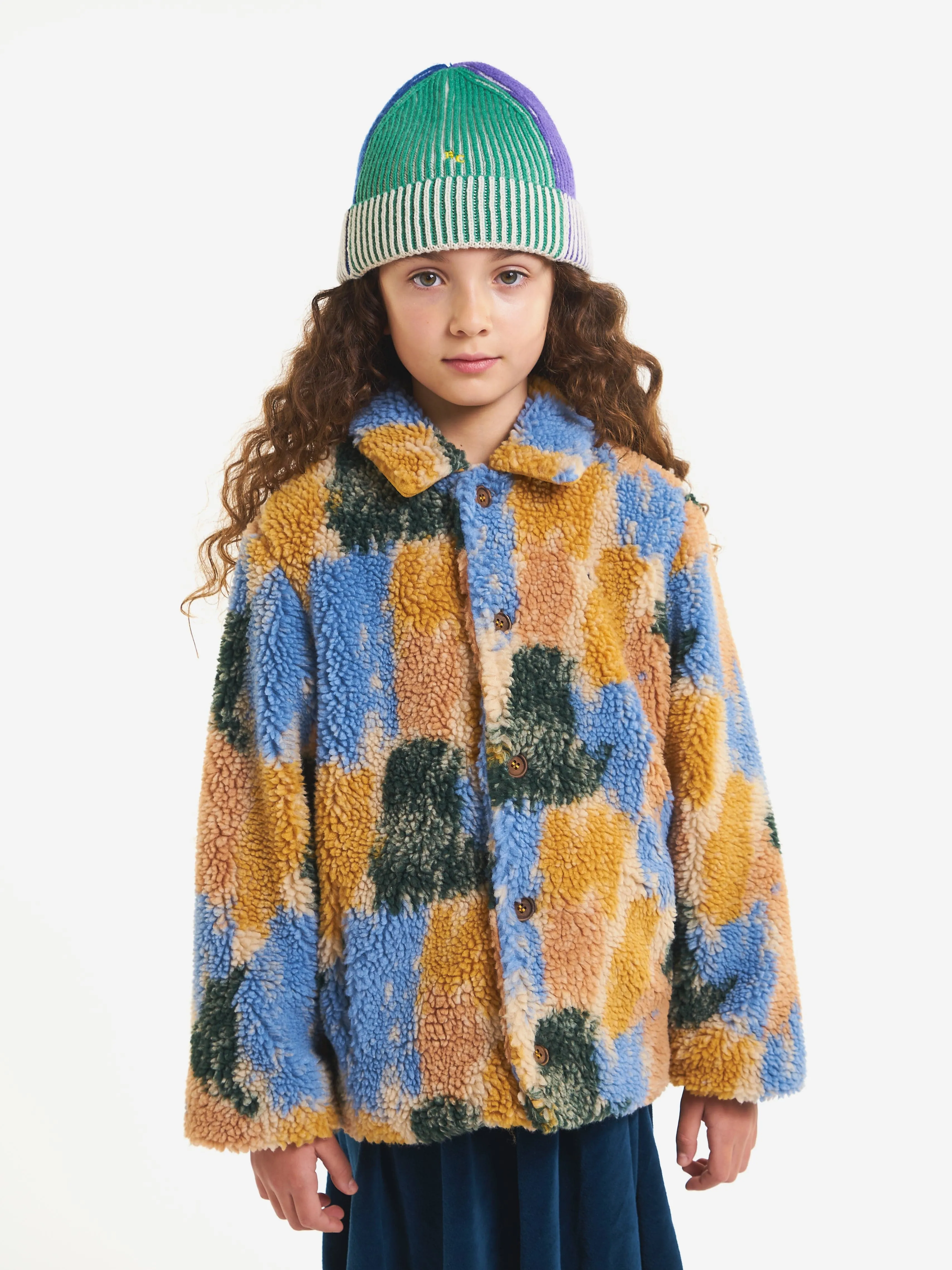 Bobo Choses | Shadows jacquard sheepskin jacket