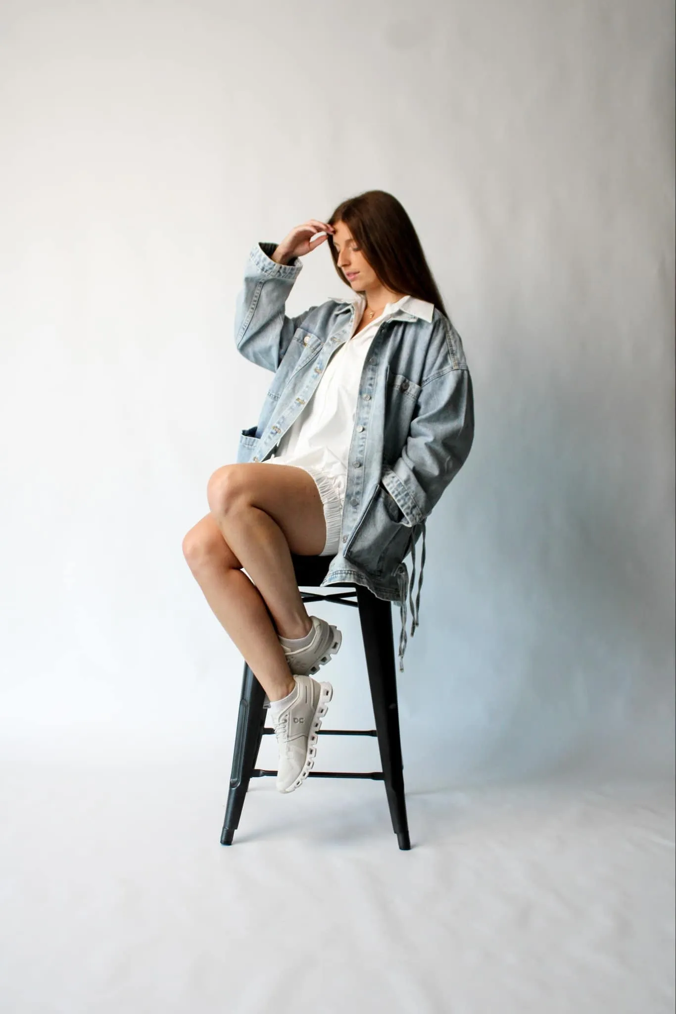 Boho Side Tie Denim Jacket