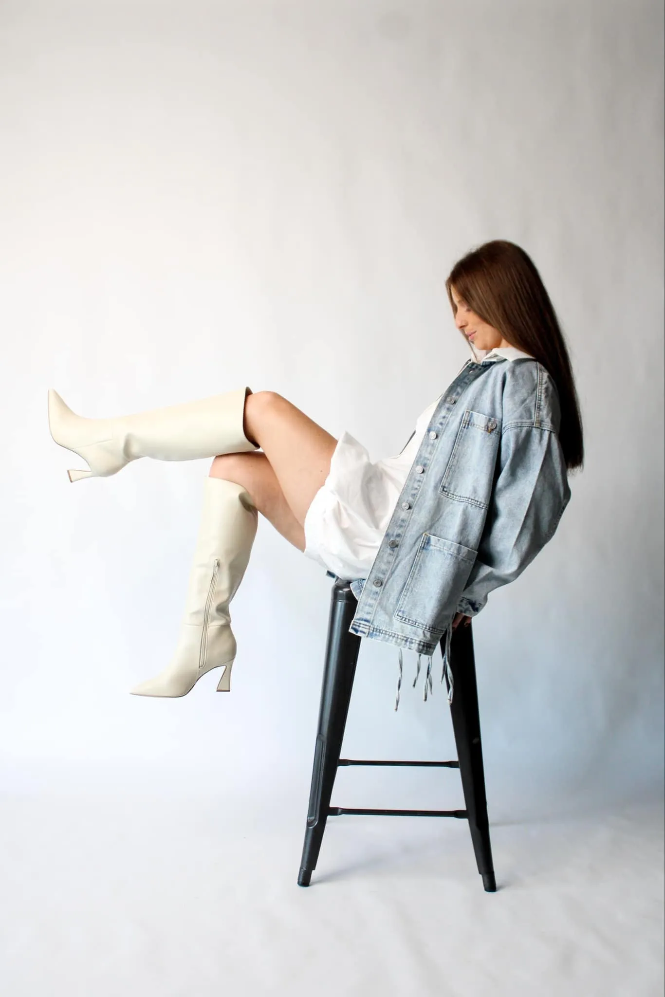 Boho Side Tie Denim Jacket