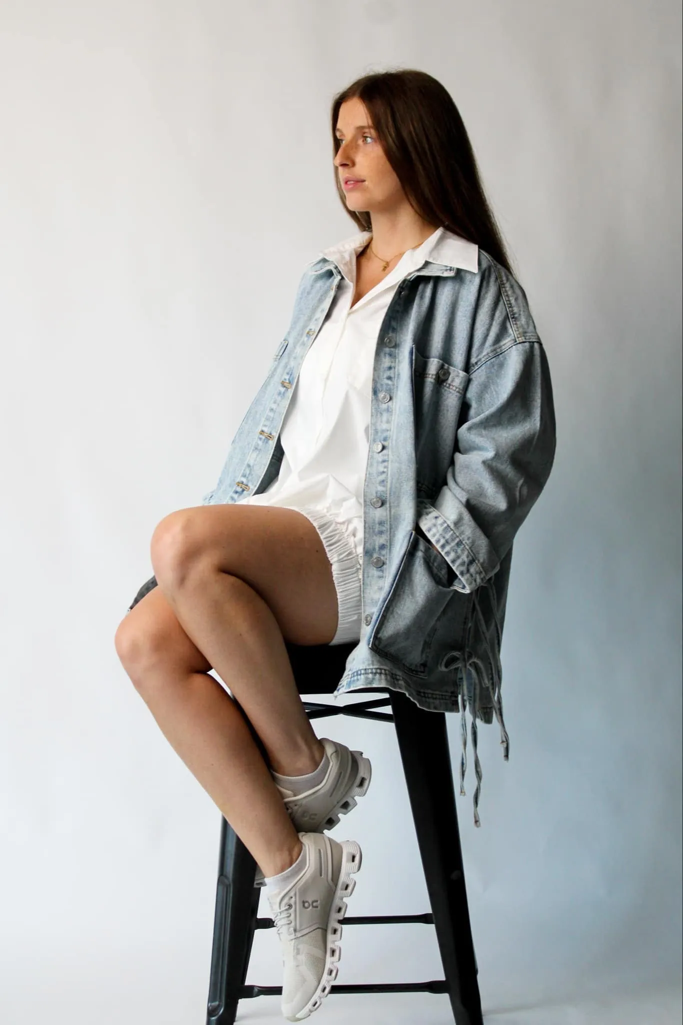 Boho Side Tie Denim Jacket