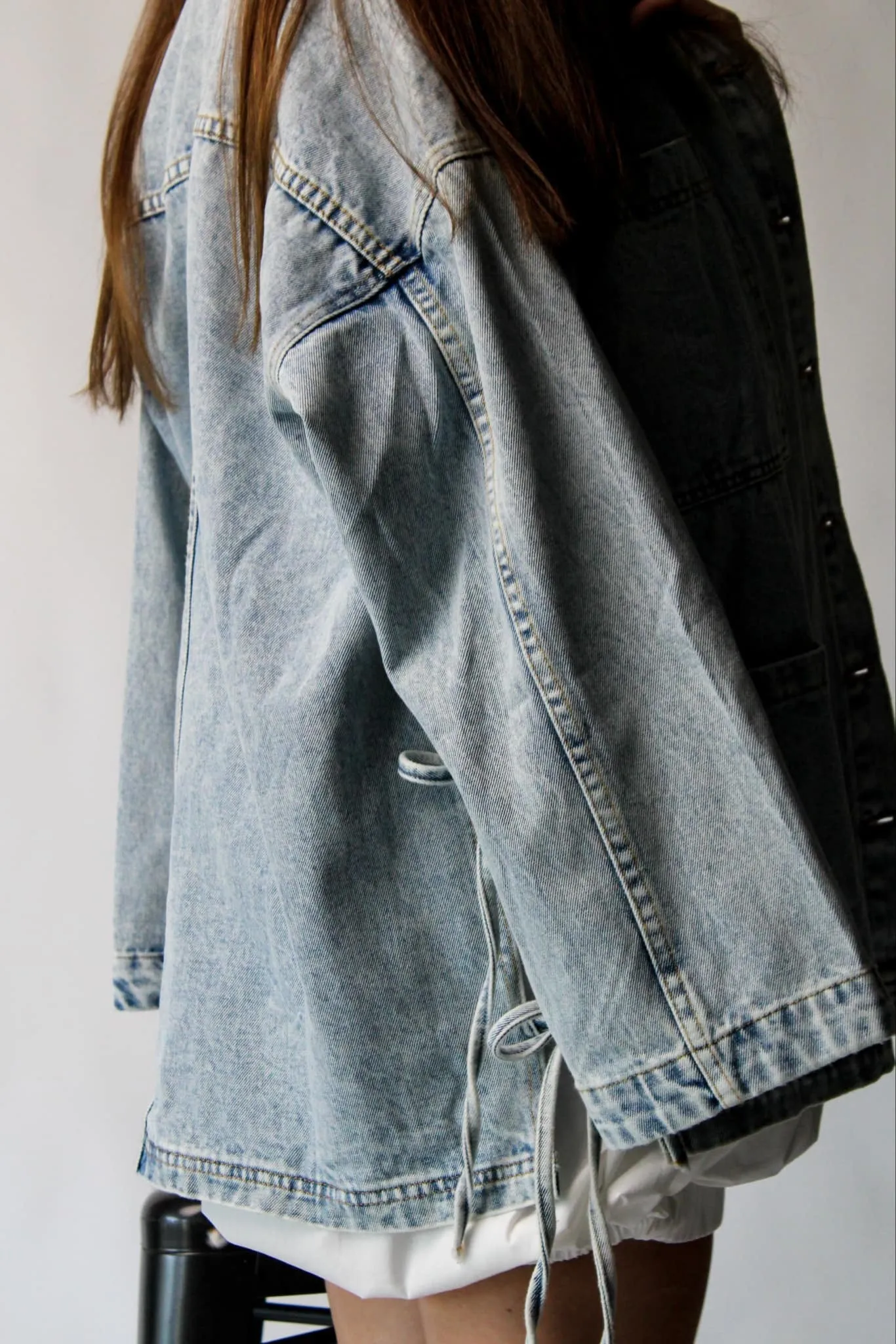 Boho Side Tie Denim Jacket