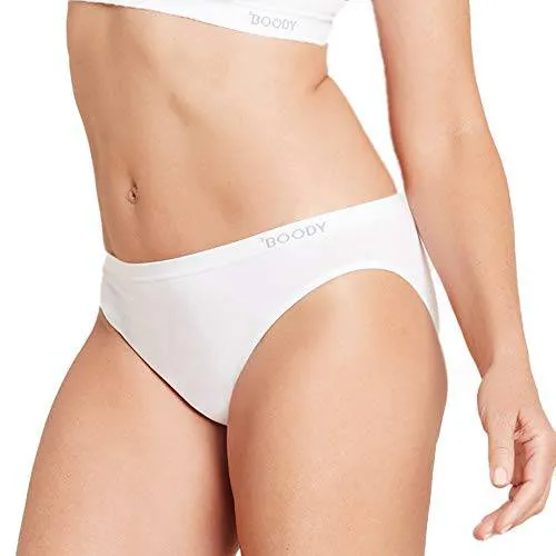 Boody Body EcoWear Women's G-String - Bamboo Viscose - Seamless - White - Large