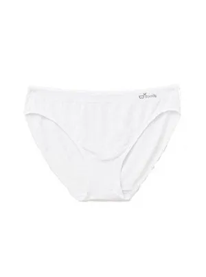 Boody Body EcoWear Women's G-String - Bamboo Viscose - Seamless - White - Large