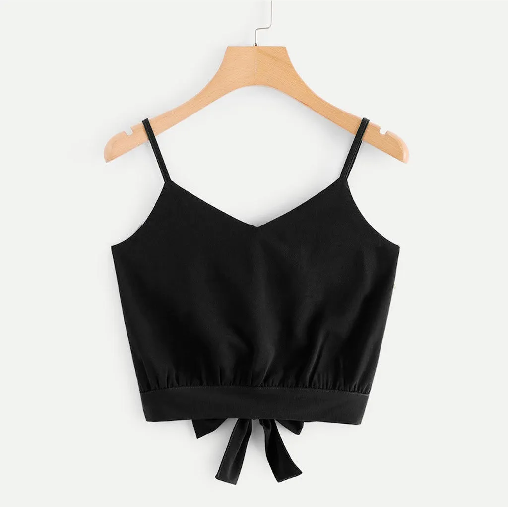 BowTie Back Crop Cami