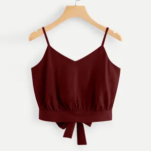 BowTie Back Crop Cami