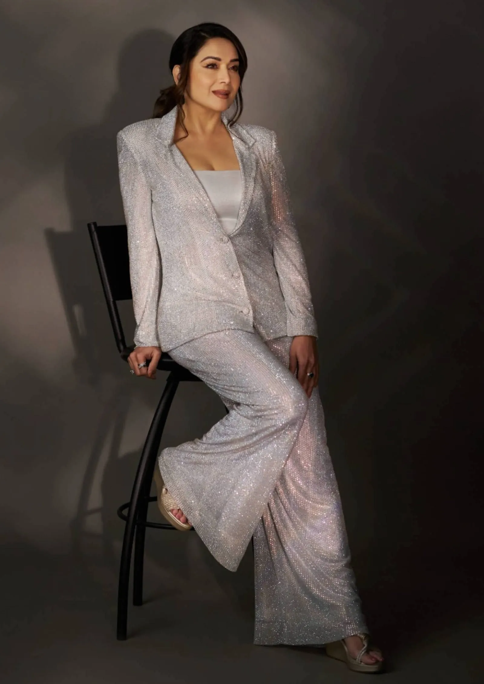 Boxy crystal studded jacket and pant