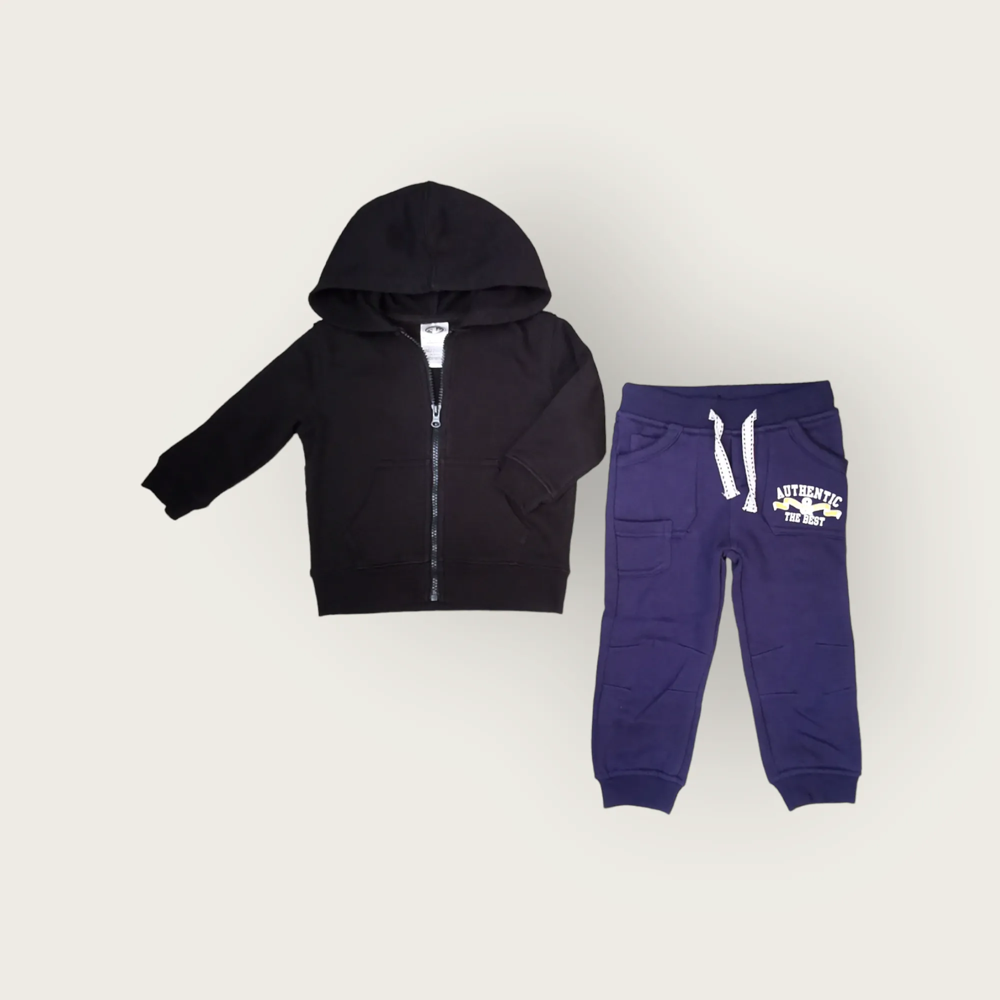 BOY SIZE 2 YEARS - ATHLETIC WORKS / JUNIORS, 2 Piece Mix N Match Outfit NWT / EUC B18