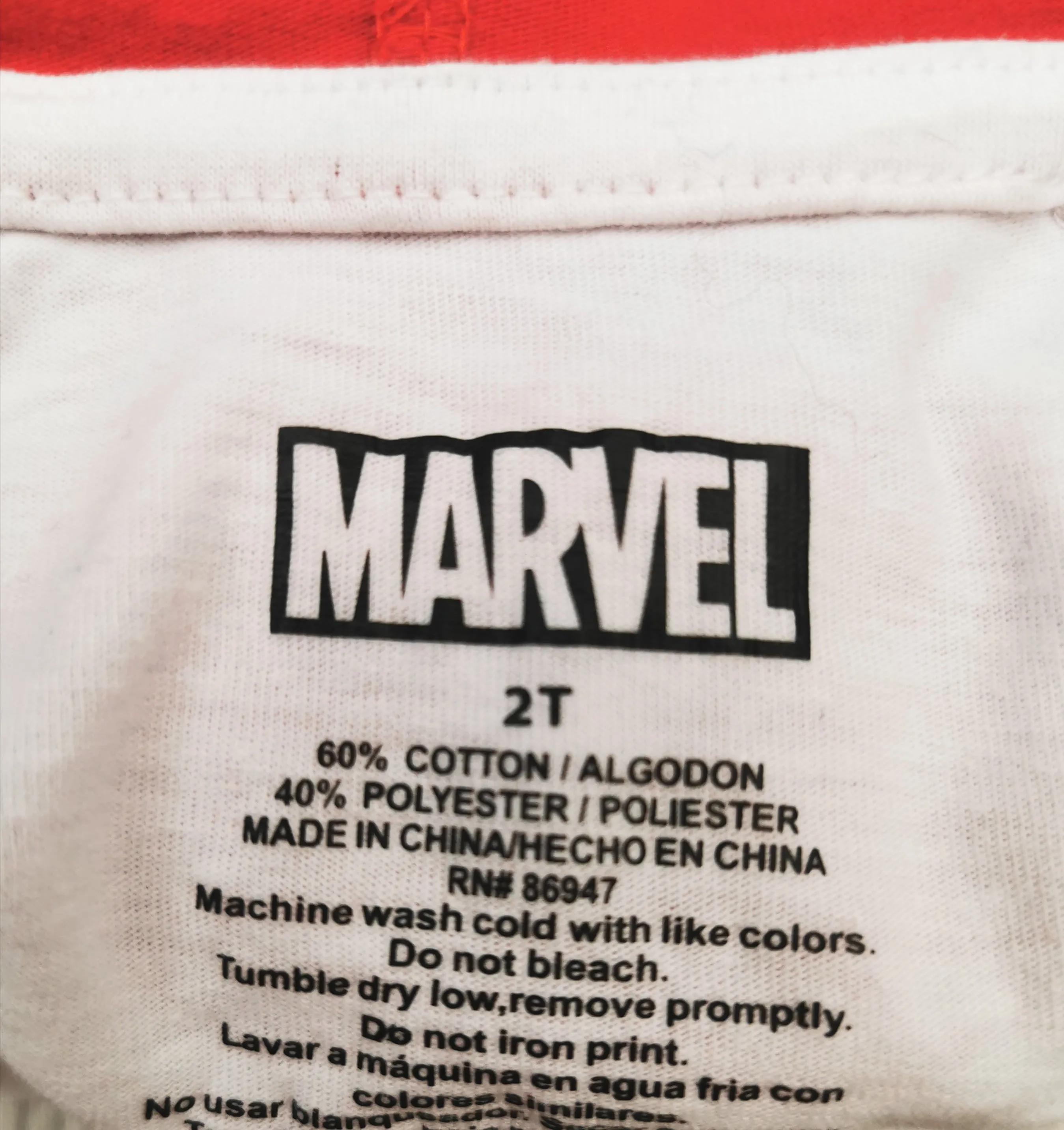 BOY SIZE 2 YEARS - MARVEL, Lightweight Graphic Pullover Hoodie T-Shirt EUC B30