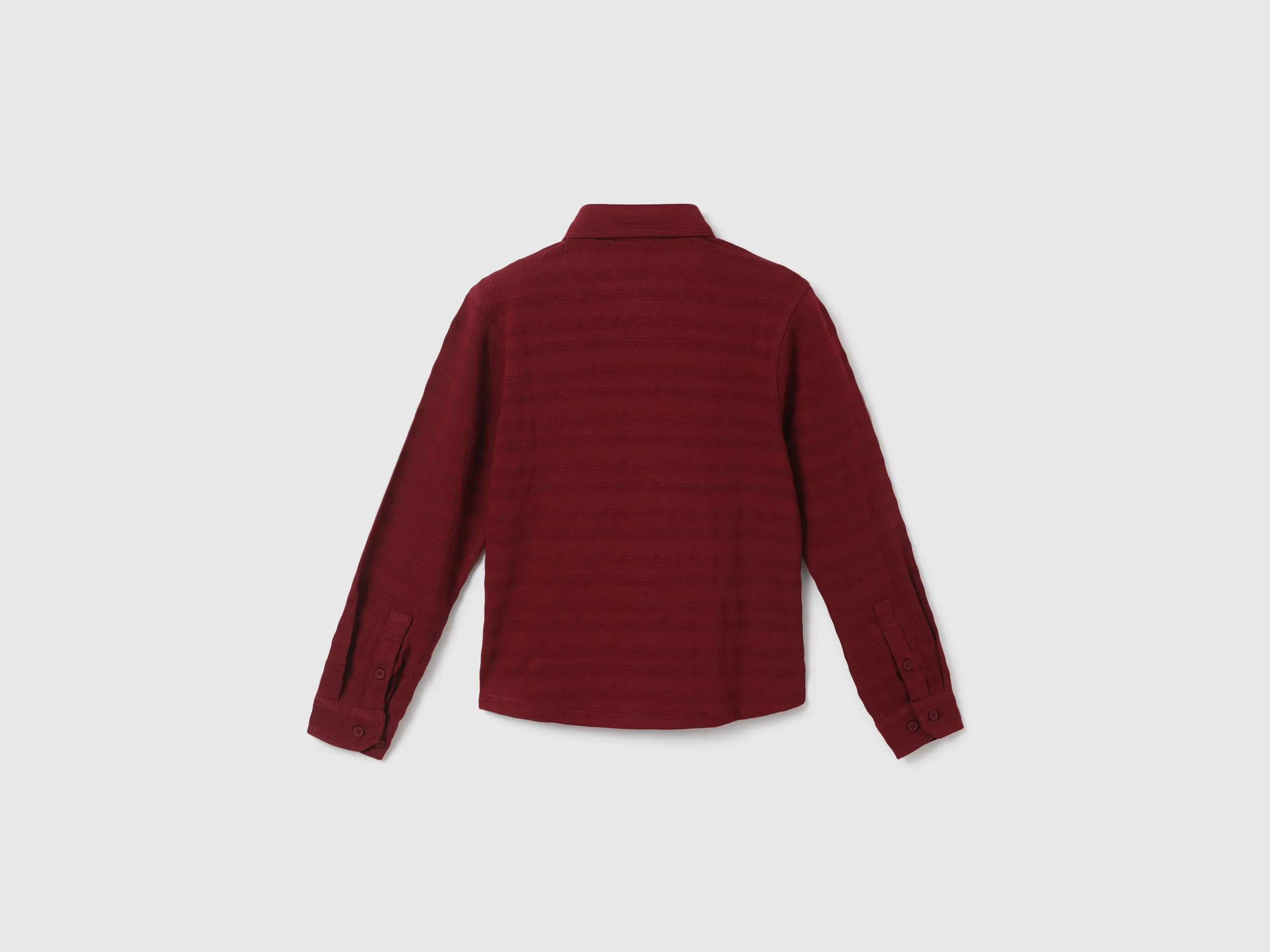 Boys Stripe Spread Collar Shirt