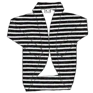 BR Basic Stripes RIB KNIT - Ladies' Cardigan