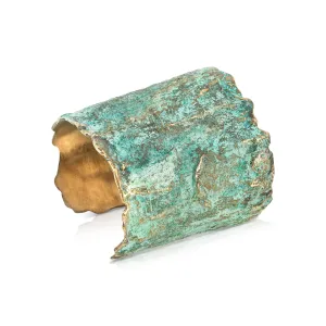 Brass with Patina Moss Bangle
