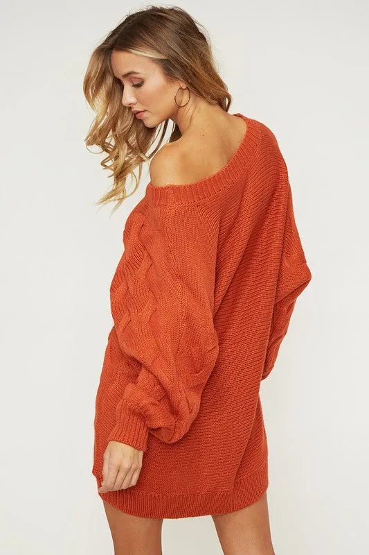 Brooke Off Shoulder Sweater