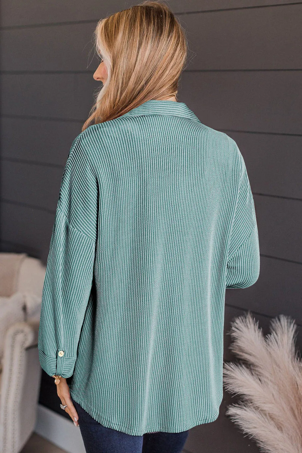 Brooke Striped Collared Neck Long Sleeve Shirt