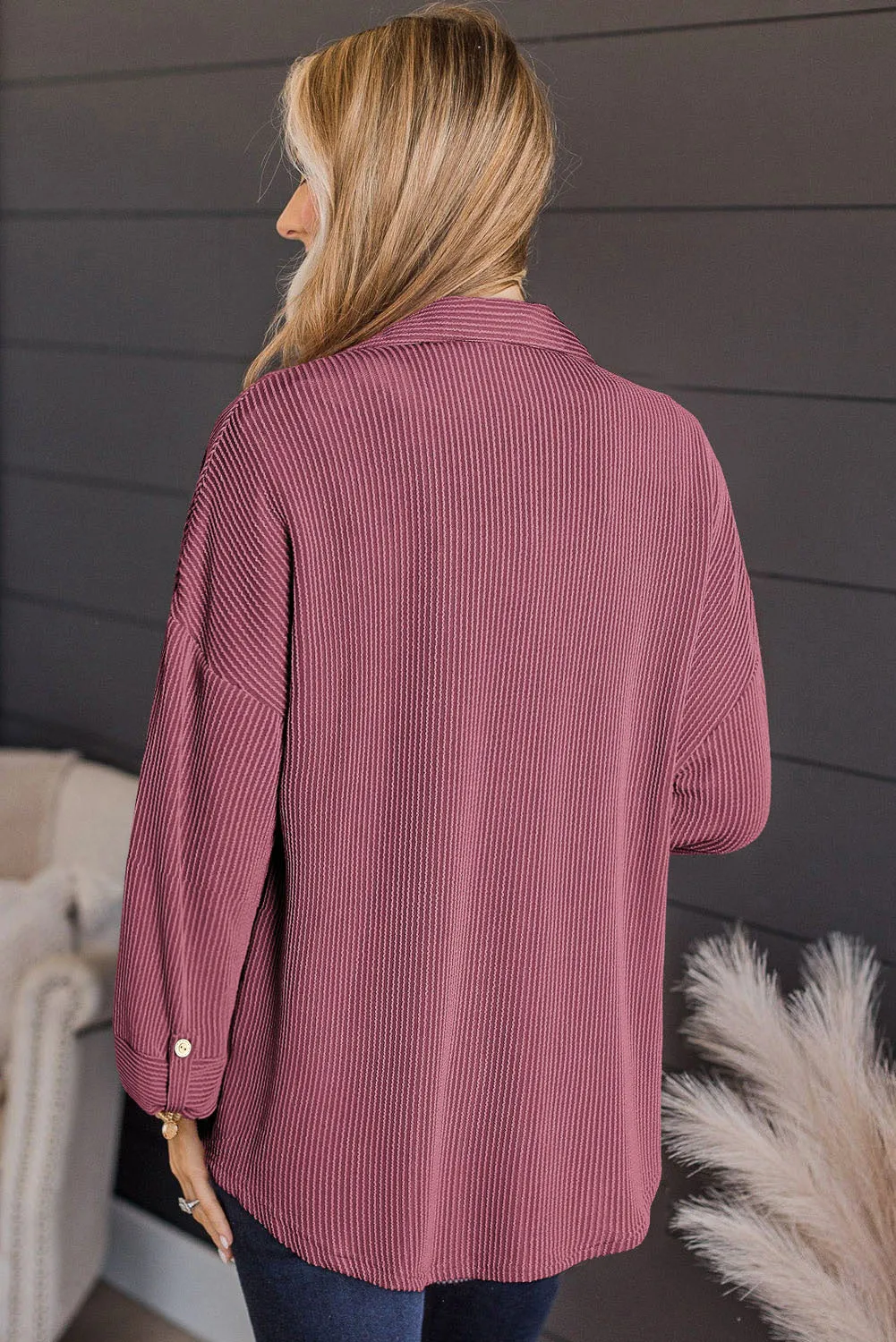 Brooke Striped Collared Neck Long Sleeve Shirt