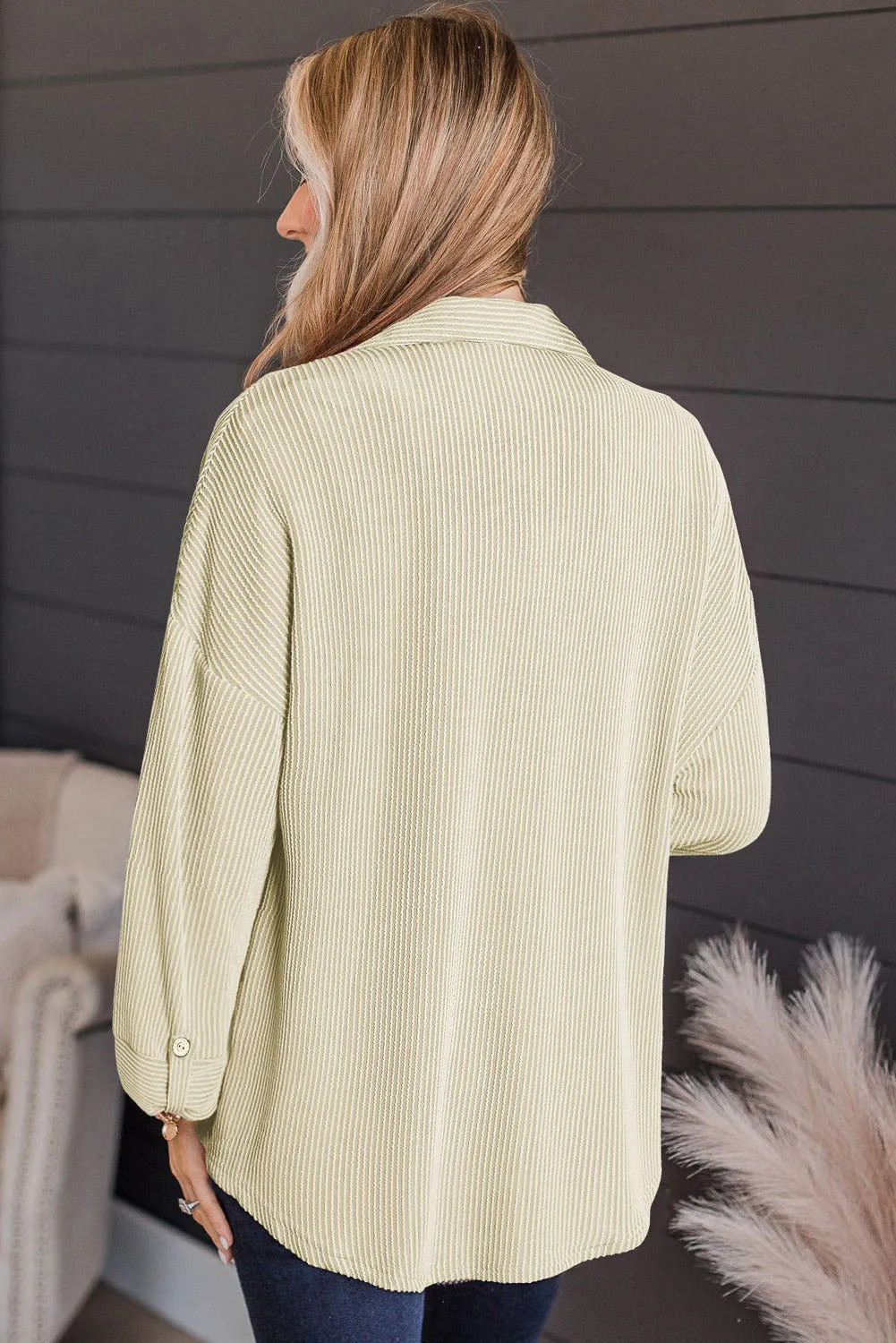 Brooke Striped Collared Neck Long Sleeve Shirt