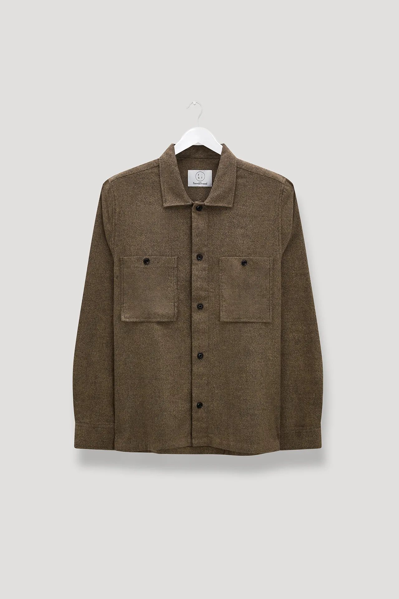 Brushed Form Overshirt.