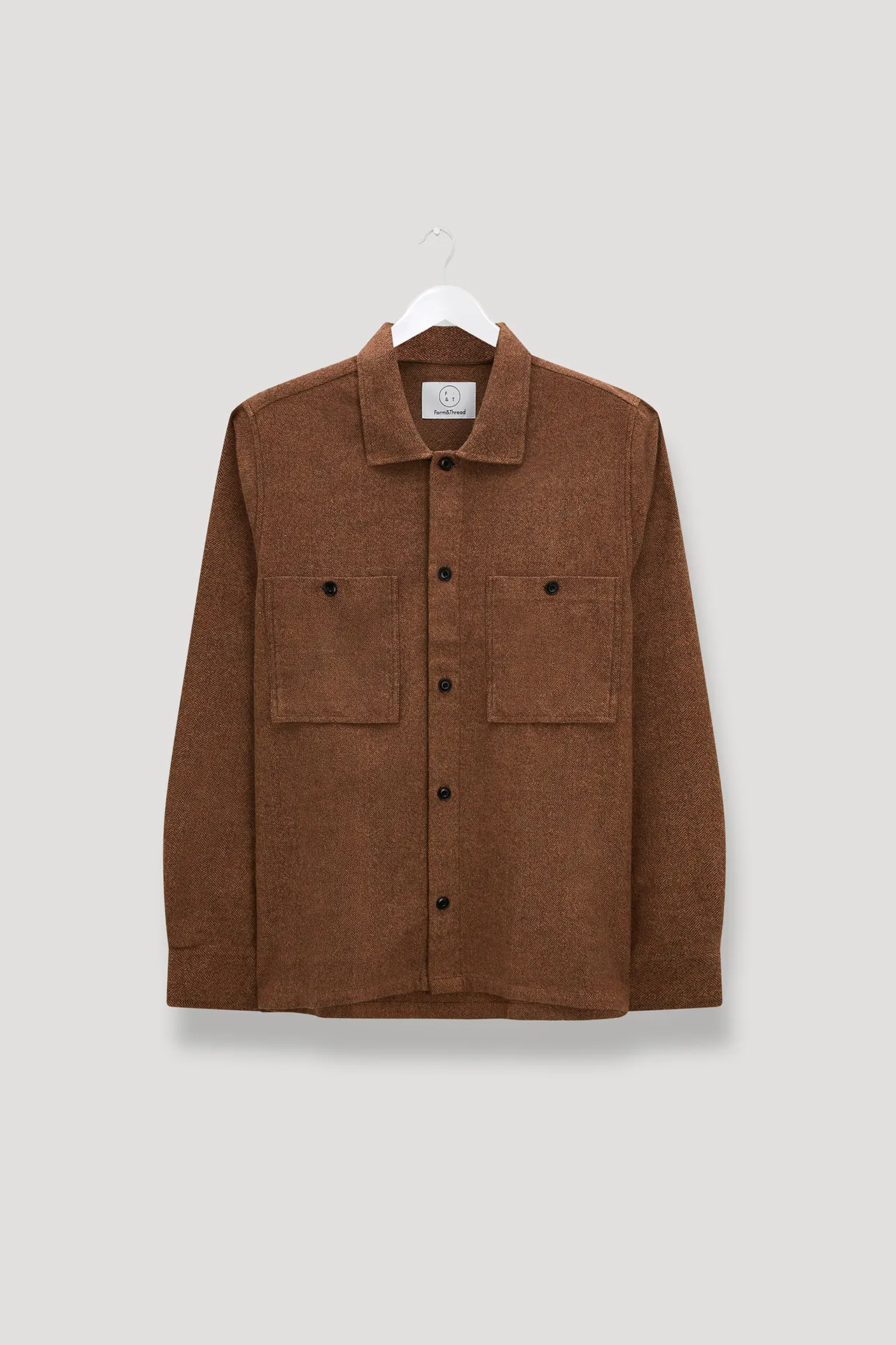 Brushed Form Overshirt.