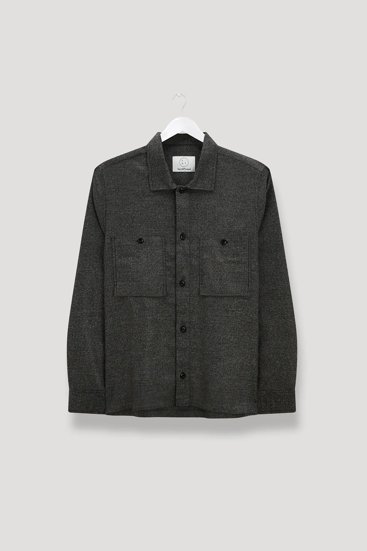 Brushed Form Overshirt.