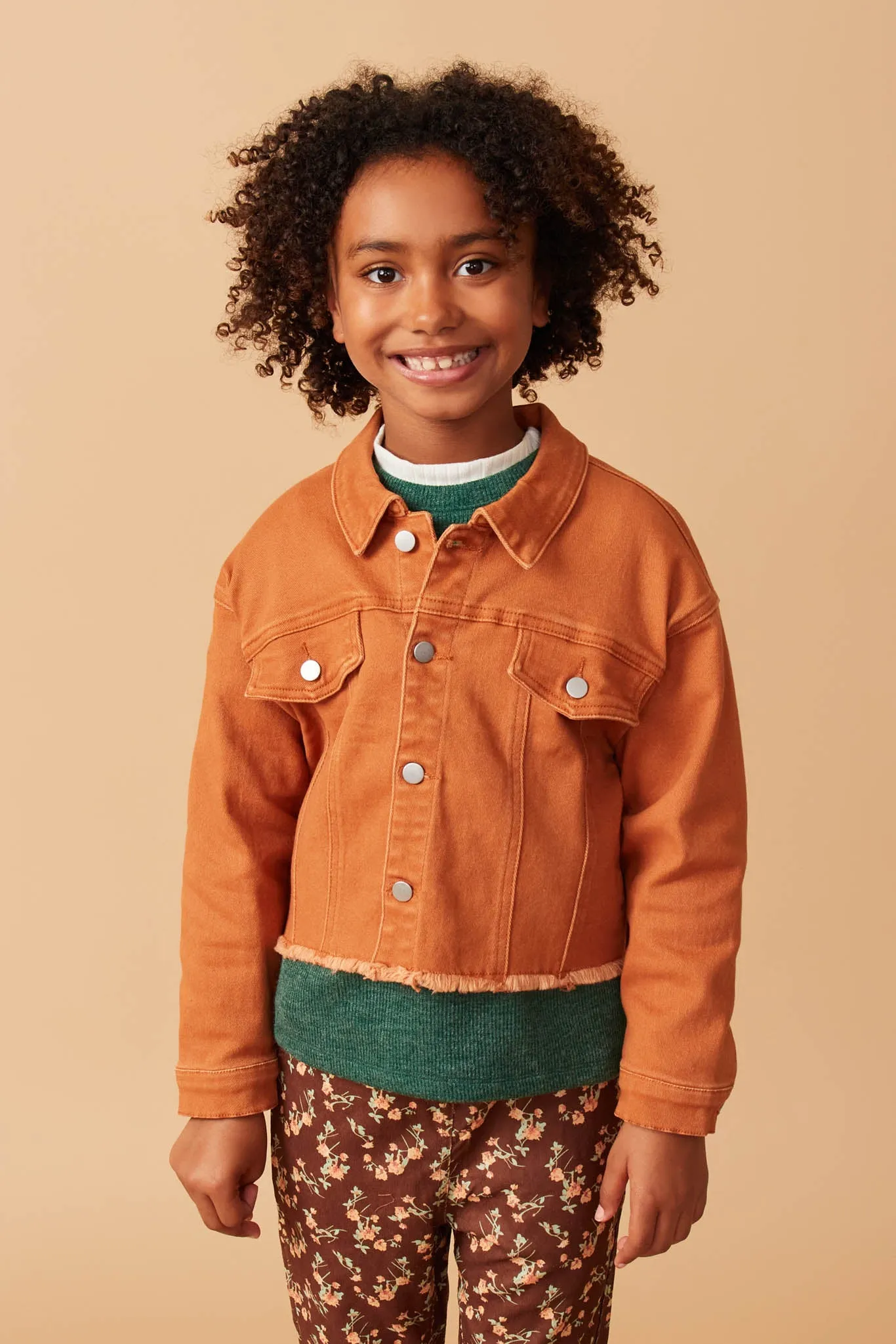 Brushed Stretch Twill Cropped Jacket