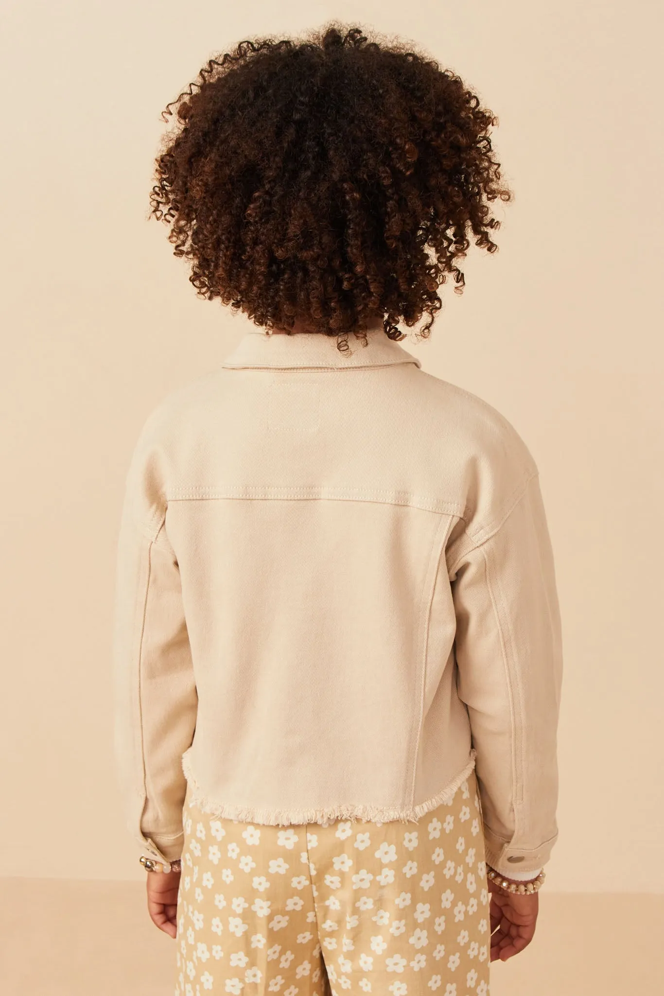 Brushed Stretch Twill Cropped Jacket