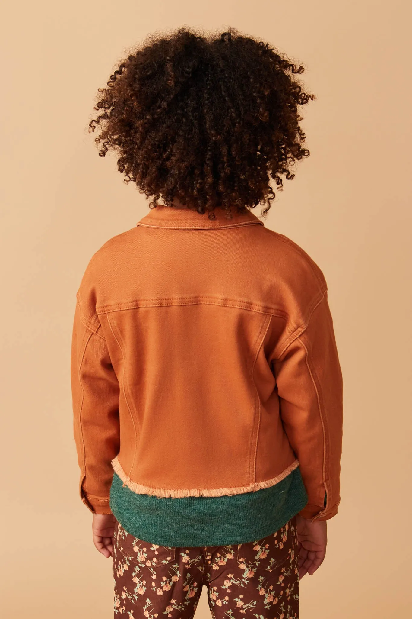 Brushed Stretch Twill Cropped Jacket