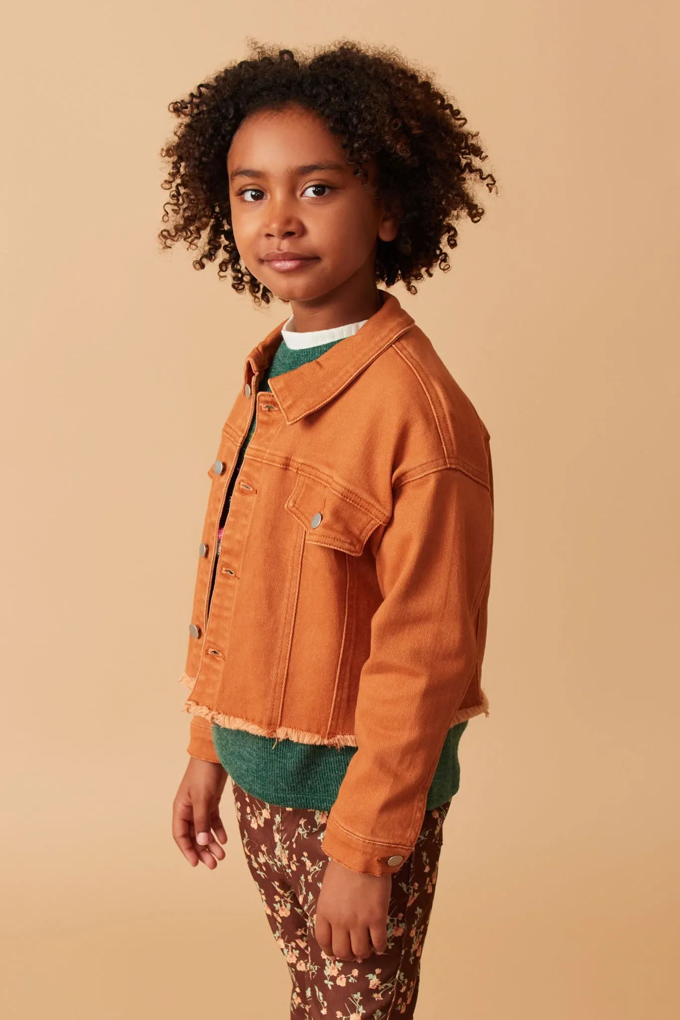 Brushed Stretch Twill Cropped Jacket