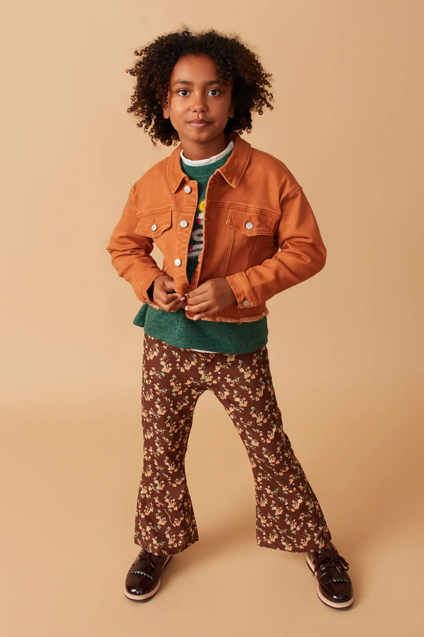 Brushed Stretch Twill Cropped Jacket