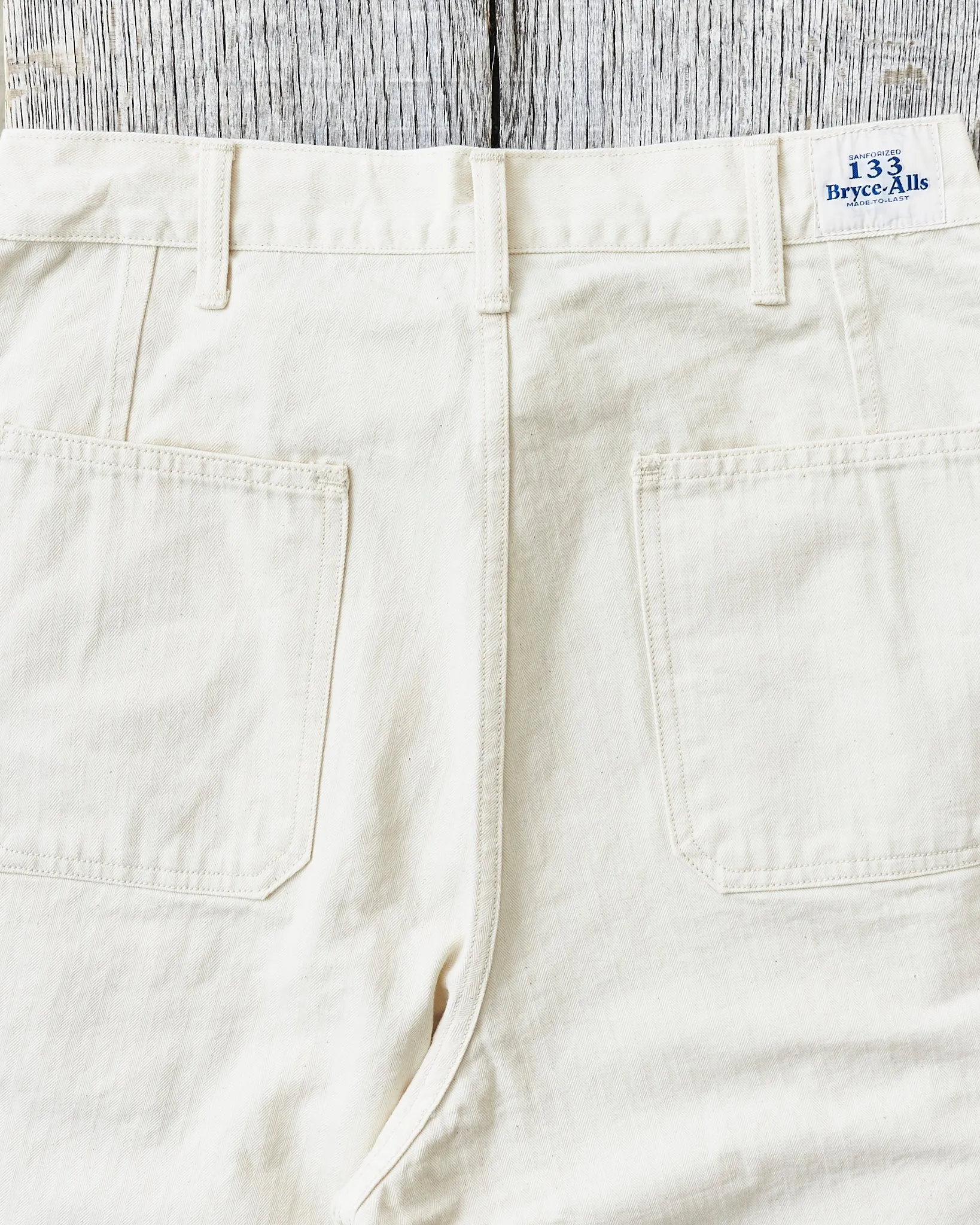 Bryceland's The Bryce-Alls Label USN Deck Pants Ecru