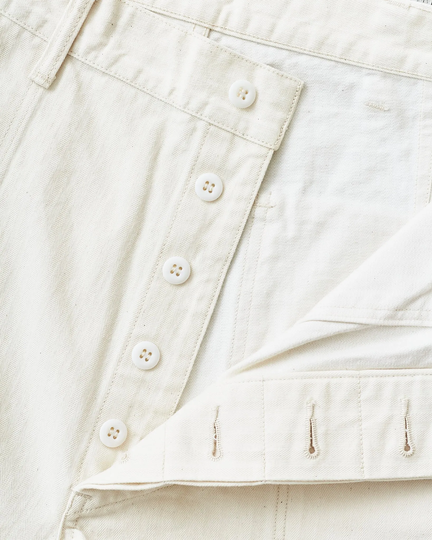 Bryceland's The Bryce-Alls Label USN Deck Pants Ecru