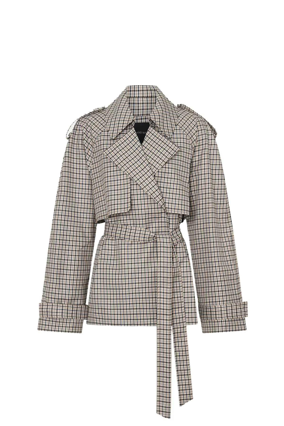 Burdock Check Trench Jacket