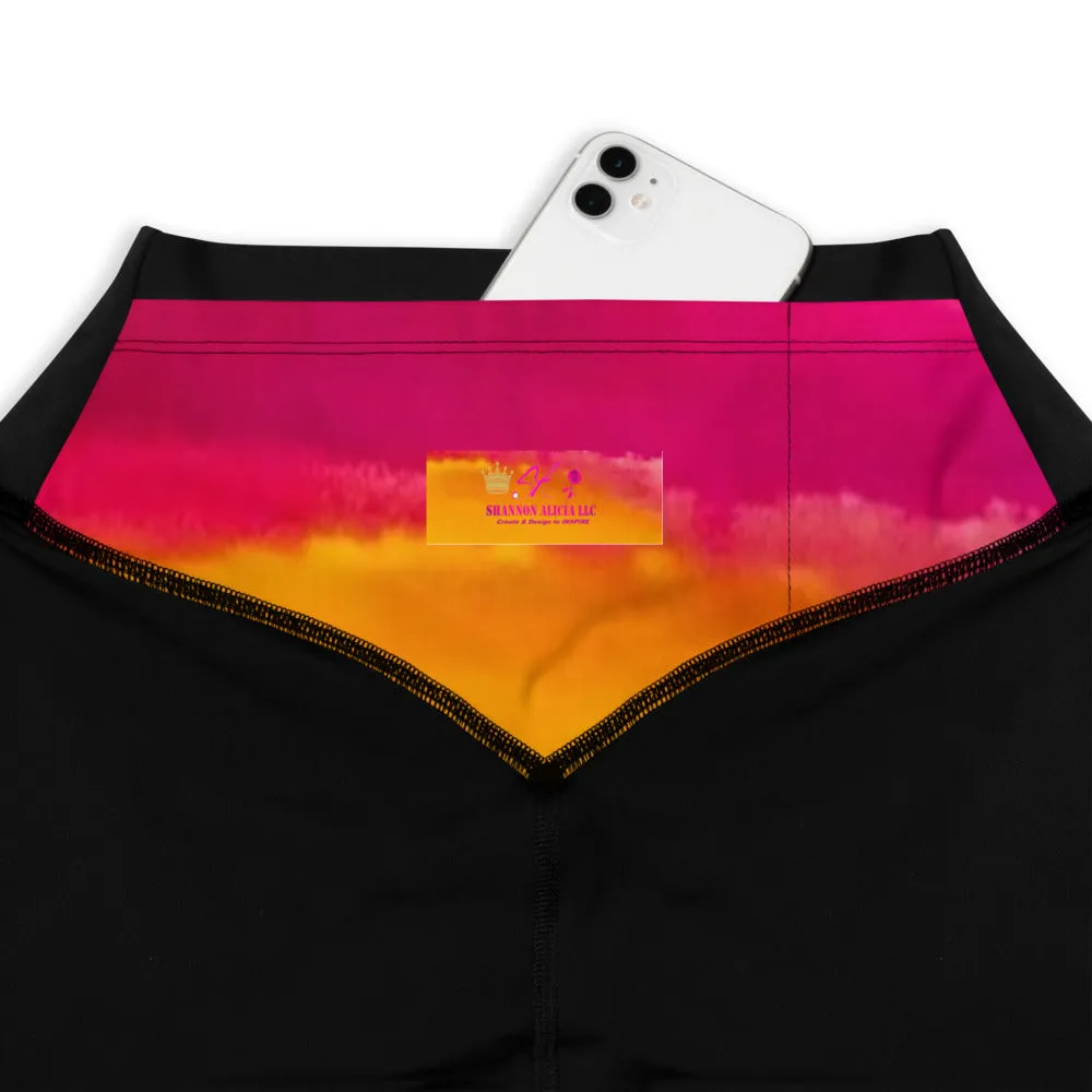 Burst of Pink Sports Leggings