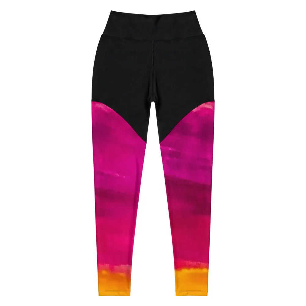 Burst of Pink Sports Leggings