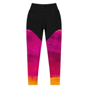 Burst of Pink Sports Leggings