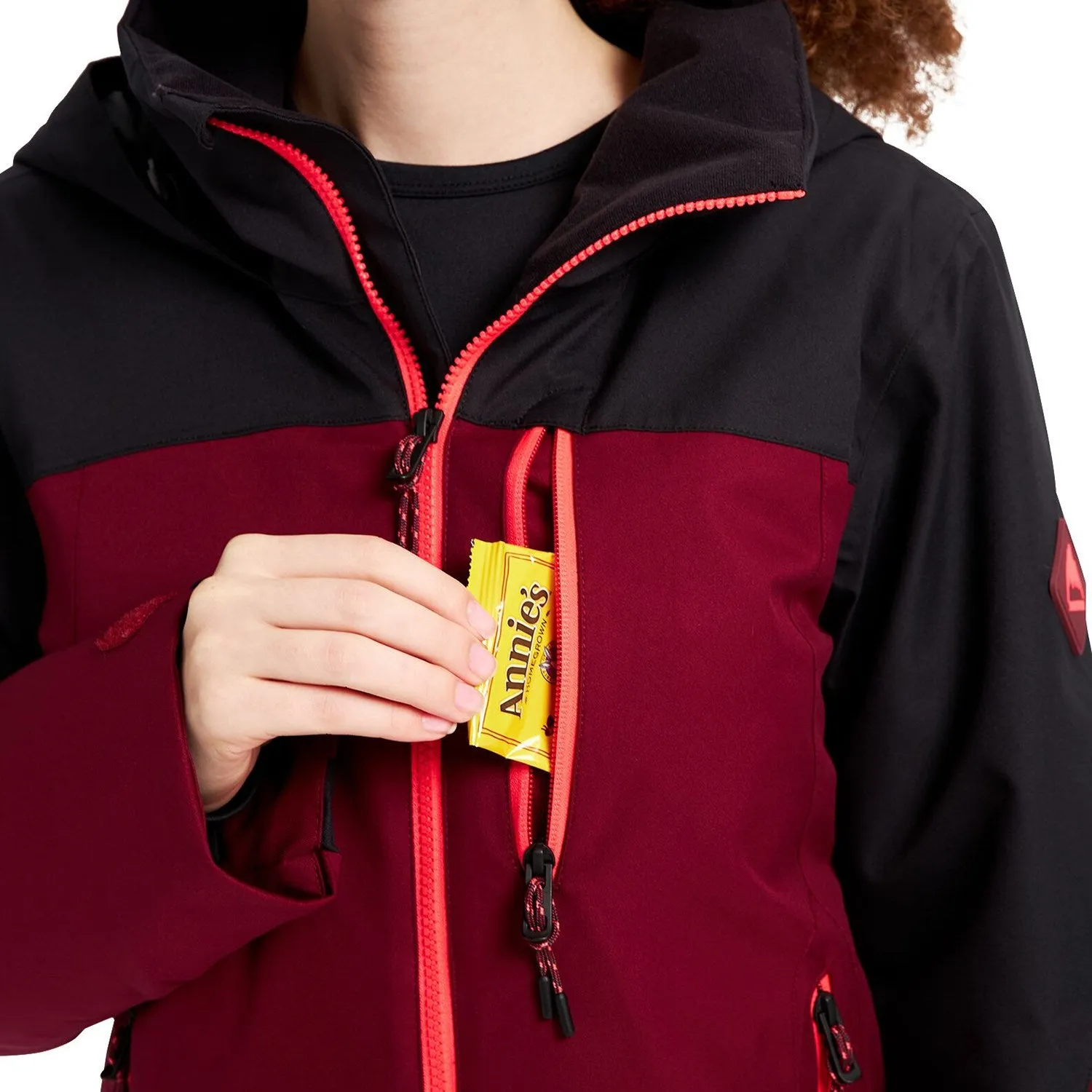 Burton Lelah Womens Jacket Black / Mulled Berry