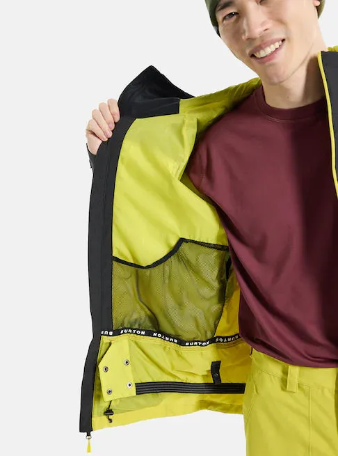 Burton Lodgepole Jacket Mens Black / Sulfur